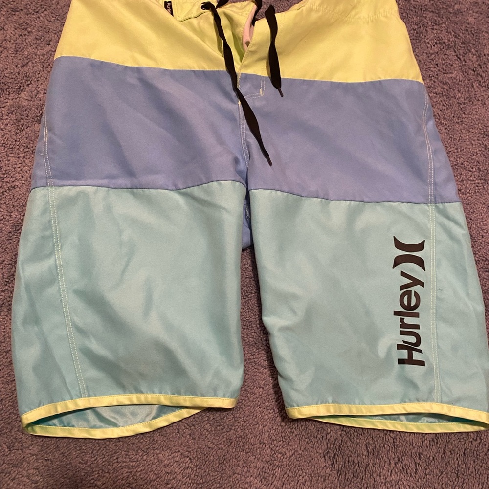 Hurley Men’s Striped Bathing Suit